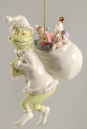 Grinch Classic Ornaments Old Grinchy Claus - Pink - Boxed