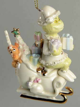 Grinch Classic Ornaments Merry Grinchmas To All - Boxed