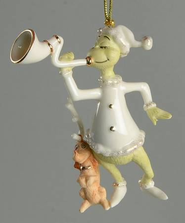 Grinch Classic Ornaments Sounding The Horn - Boxed