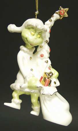 Grinch Classic Ornaments Away With The Tree - Red - Boxed