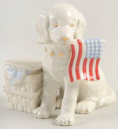 A Golden Year Of Puppies Patriotic Retriever-July - Boxed