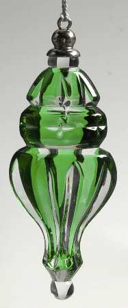 Color Gems Ornaments Emerald Lite Teardrop - Boxed