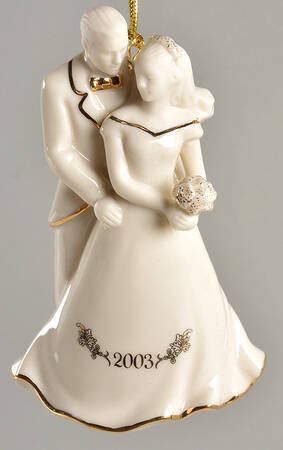 Bride And Groom Ornaments 2003-Bride And Groom - Boxed