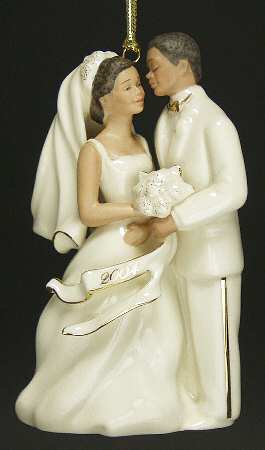 Bride And Groom Ornaments 2004-Bride And Groom-African American - Boxed