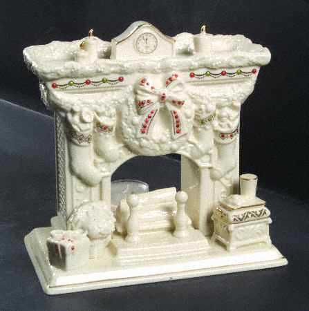Twas The Night Fireplace-Votive - Boxed