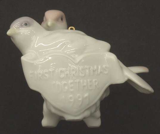 Our First Christmas Ornaments 5840-Lovebirds - With Box