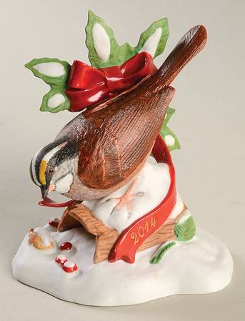 Annual Garden Birds 2014 White Throated Sparrow - With Box