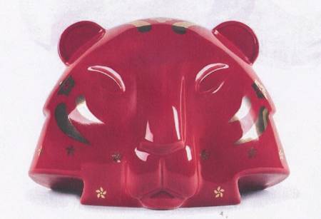 Chinese Zodiac Collection The Tiger-Red & Gold - Boxed