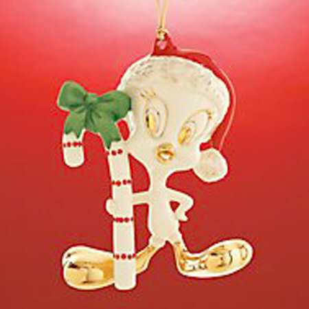 Tweety Ornaments Tweety Cane Ornament - Boxed