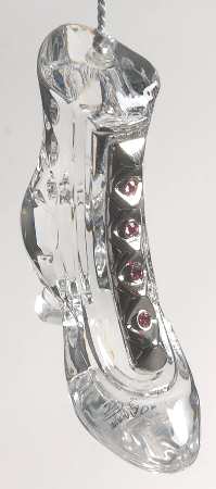 Pave Jewels Shoe Ornaments Turn Of The Century Boot - Boxed