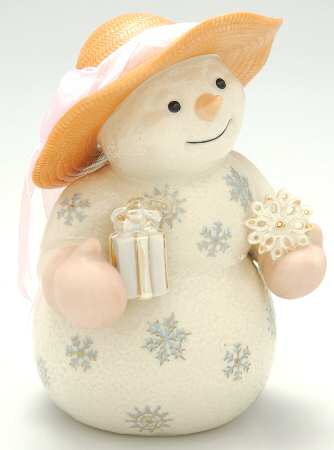 Ivory Snowman Collection Lady Snowflake - Boxed