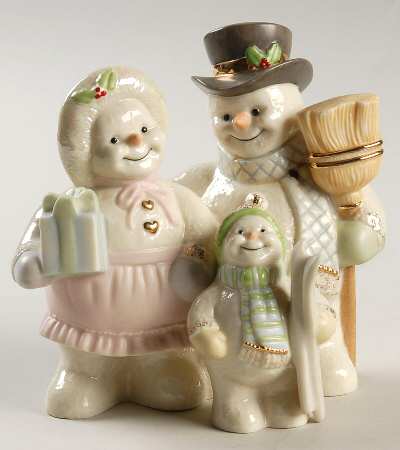 Ivory Snowman Collection Snowman Family - Boxed