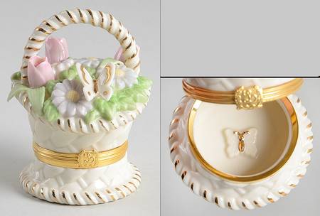 Treasure Boxes Basket Of Blossoms - Boxed