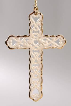Annual Pierced Cross Ornament Pierced Cross - With Box
