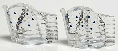 Lenox Crystal Salt & Pepper Sets Star Spangeled-Set - Boxed