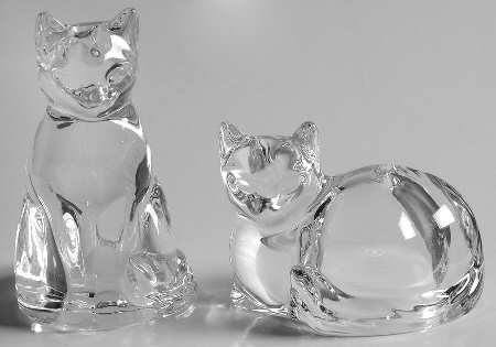 Lenox Crystal Salt & Pepper Sets Dash Of Elegance-Cats - Boxed