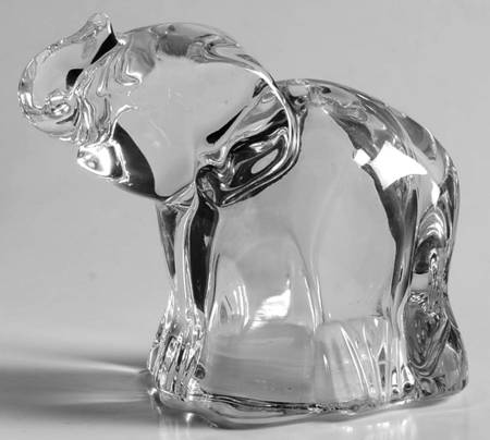 Lenox Crystal Salt & Pepper Sets Elephant Pepper-2 Holes - No Box