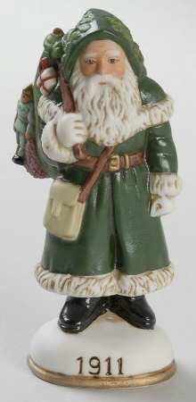 Memories of Santa St Nicholas In Green Suit - Boxed