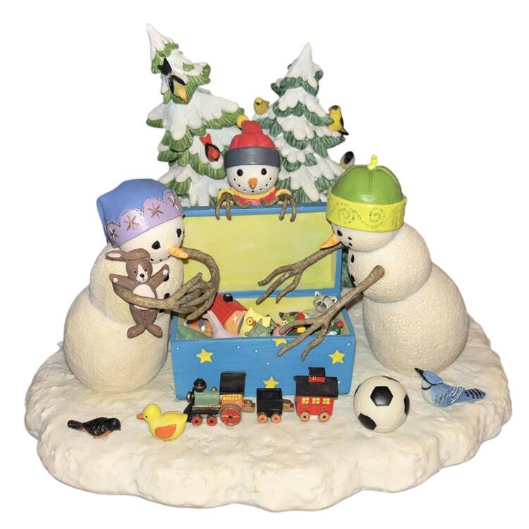 Lynn Bywaters Snowman Collection Magic Toy Box - Boxed