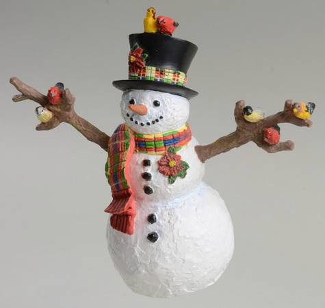 Lynn Bywaters Snowman Collection Feathered Friends Ornament - Boxed