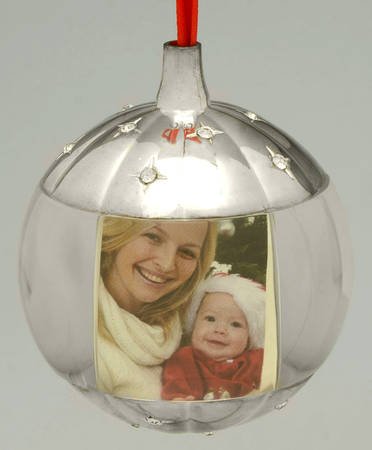 Lenox Metal Ornaments Photo Ball Ornament - Boxed