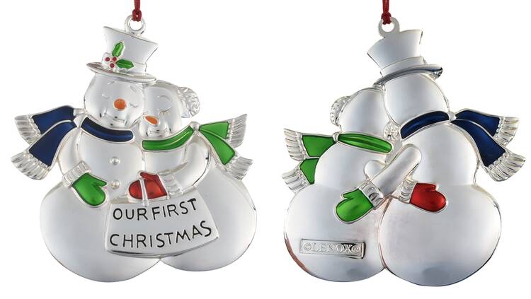 Lenox Metal Ornaments Our First Christmas - No Box