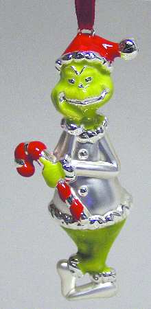 Lenox Metal Ornaments Greedy Grinch - Boxed