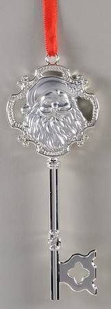Lenox Metal Ornaments Santa's Key - With Box