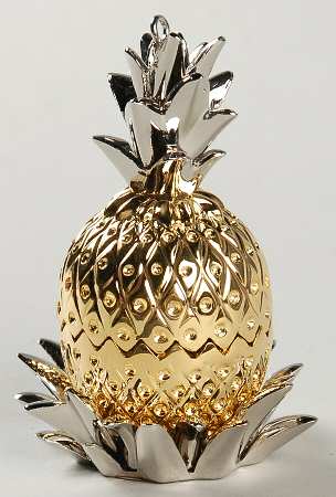 Lenox Metal Ornaments Pineapple Hospitality - Boxed