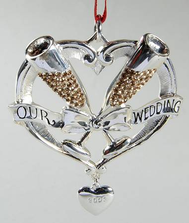 Lenox Metal Ornaments Our Wedding - Boxed