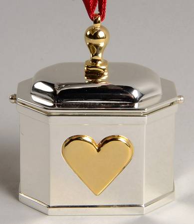 Lenox Metal Ornaments Williamsburg Heart Box - No Box