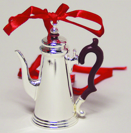 Lenox Metal Ornaments Brewed With Tradition-Coffee Pot - Boxed