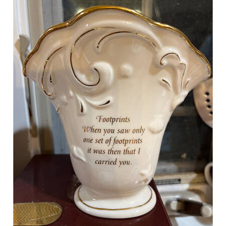 Footprints Collection Footprints Vase - Boxed