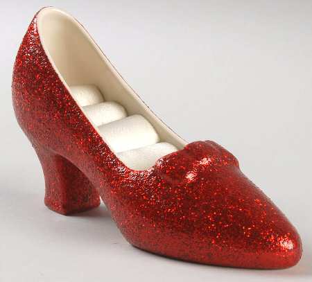 Wizard of Oz Ruby Slipper Ring Holder - Boxed