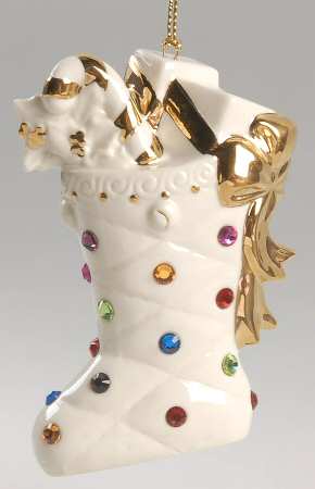 Holiday Gems Annual Collection Jeweled Stocking - Boxed