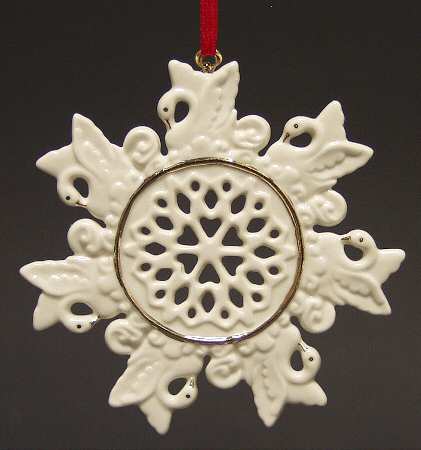 Twelve Days of Christmas Snowflakes Swans Swimming - No Box