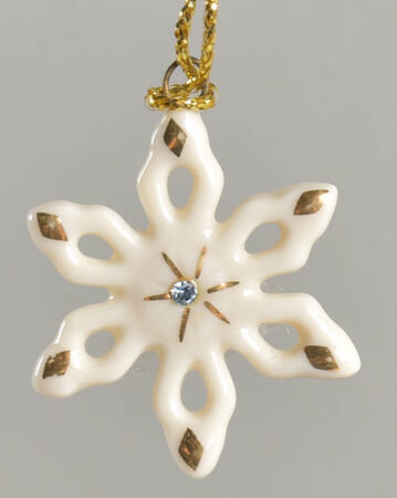 Jeweled Advent Ornament Calendar Snowflake - No Box