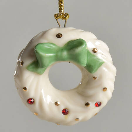 Jeweled Advent Ornament Calendar Wreath - No Box