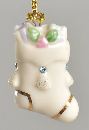 Jeweled Advent Ornament Calendar Stocking - No Box