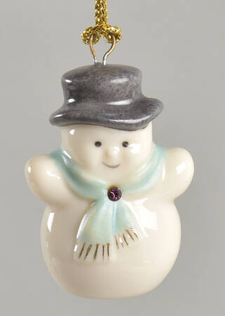 Jeweled Advent Ornament Calendar Snowman - No Box