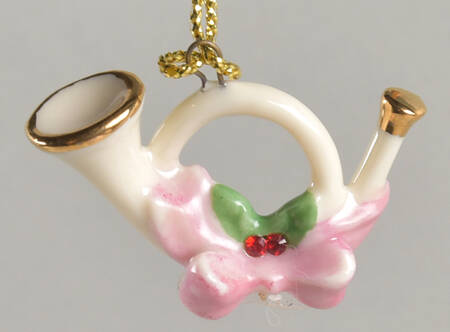 Jeweled Advent Ornament Calendar Horn - No Box