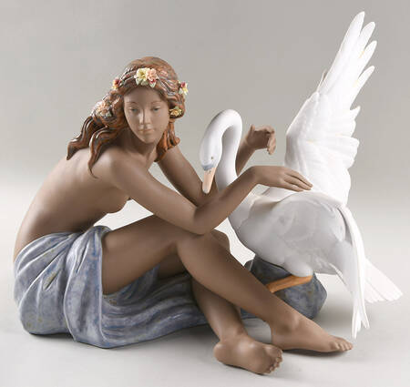 Lladro Collector Society Figurines Leda And The Swan-2002 - Boxed