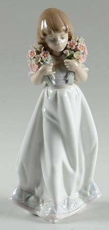 Lladro Collector Society Figurines Spring Bouquets-1987 - Boxed