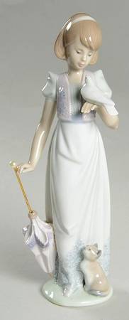 Lladro Collector Society Figurines Summer Stroll-1991 - Boxed
