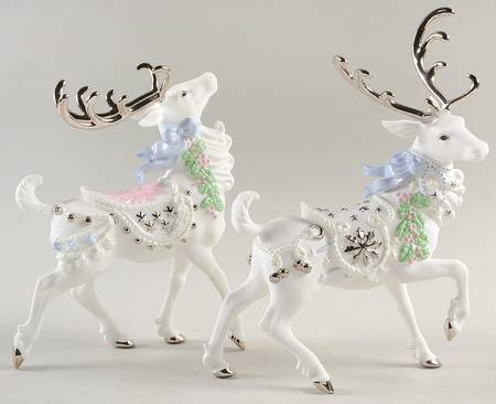 Platinum Classics Holiday Reindeer-Pair - Boxed