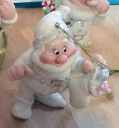 Snow White Jeweled Ornaments A Stocking For Happy - Boxed