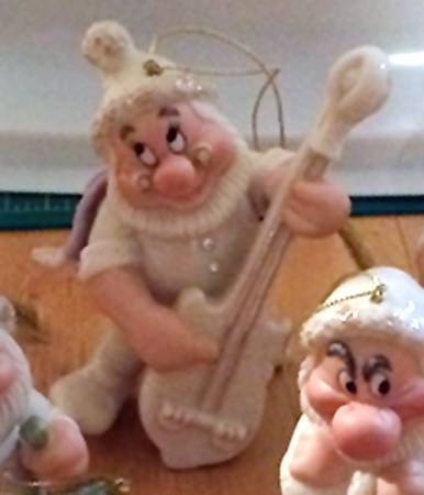 Snow White Jeweled Ornaments Doc's Merry Music - Boxed