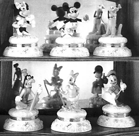Disney Classic Characters Treasure Box Wooden Display Shelf - Display Rack Wood
