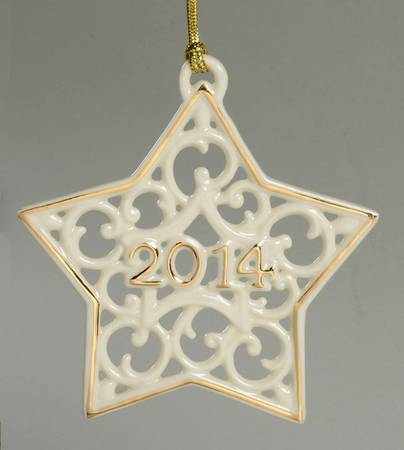 A Year To Remember Ornament 2014-Star - Boxed