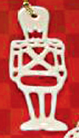 Pierced Ivory Ornaments Toy Soldier - Boxed